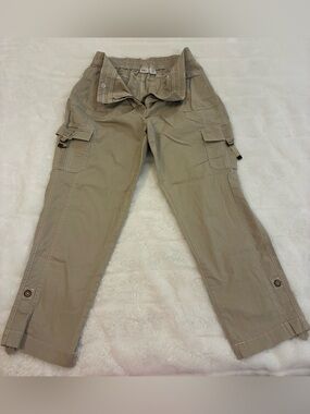 Women’s Cato Brand Casual Cargo Pants in Khaki Size 10